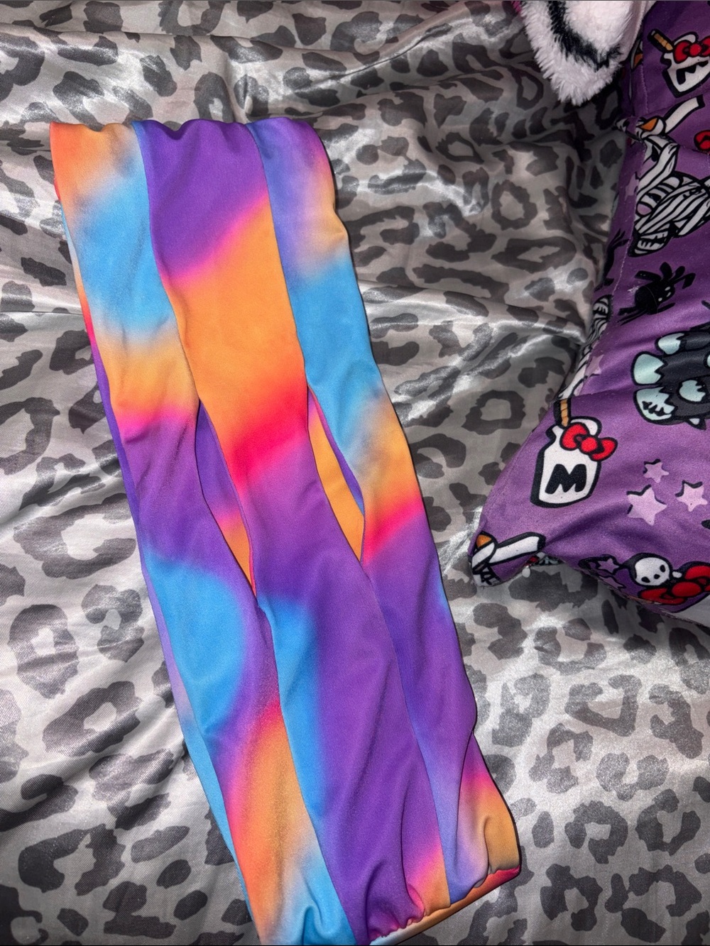 Tie dye Moana bikini bandeau top size M